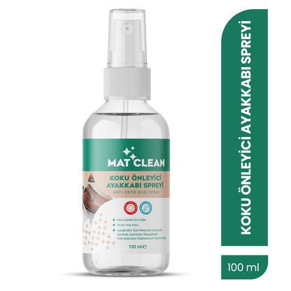 Mat Clean Koku Önleyici Ayakkabı Spreyi 100ml Uzun Süre Etkili, Ferah Koku
