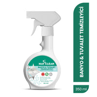 Mat Clean Banyo & Tuvalet Temizleyici Sprey 350ml Kireç ve Kir Kalıntılarına Etkili