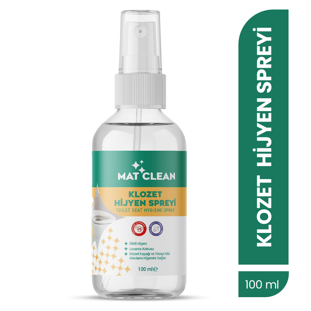 Mat Clean Klozet Hijyen Spreyi 100ml   Lavanta Kokulu, Durulama Gerektirmez
