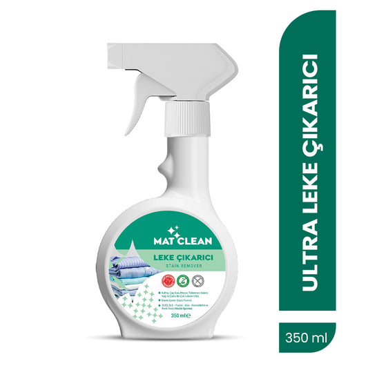 Mat Clean Leke Çıkarıcı Sprey 350ml Enzimli Güçlü Formül, Zorlu Lekelerde Etkili